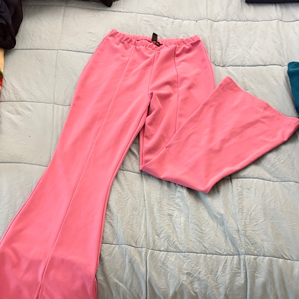 Pink Flared Pants